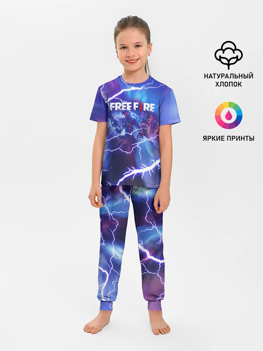 Детская пижама с брюками / FREEFIRE | КОРОЛЕВСКАЯ БИТВА