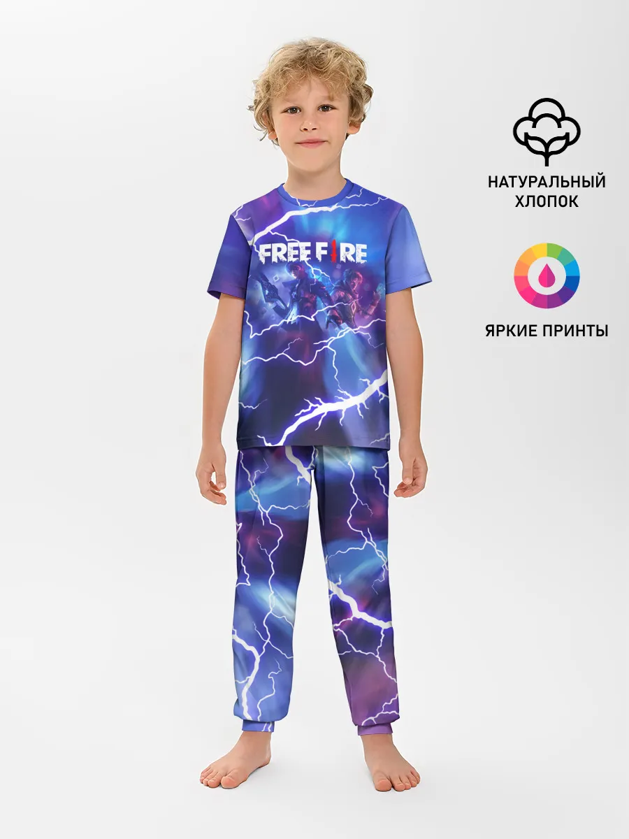Детская пижама с брюками / FREEFIRE | КОРОЛЕВСКАЯ БИТВА