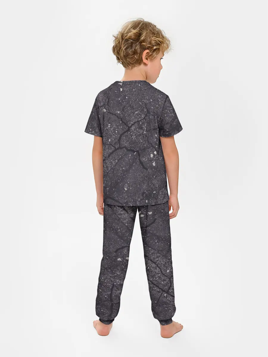 Детская пижама с брюками / трещина/разлом