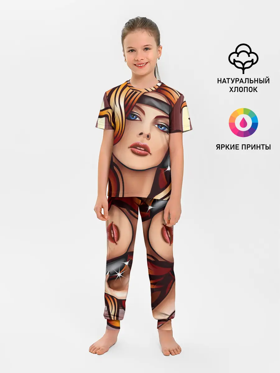 Детская пижама с брюками / ДЕВУШКА