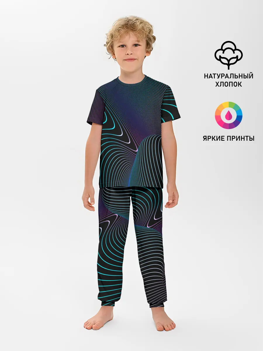Детская пижама с брюками / НЕОН STRIPES