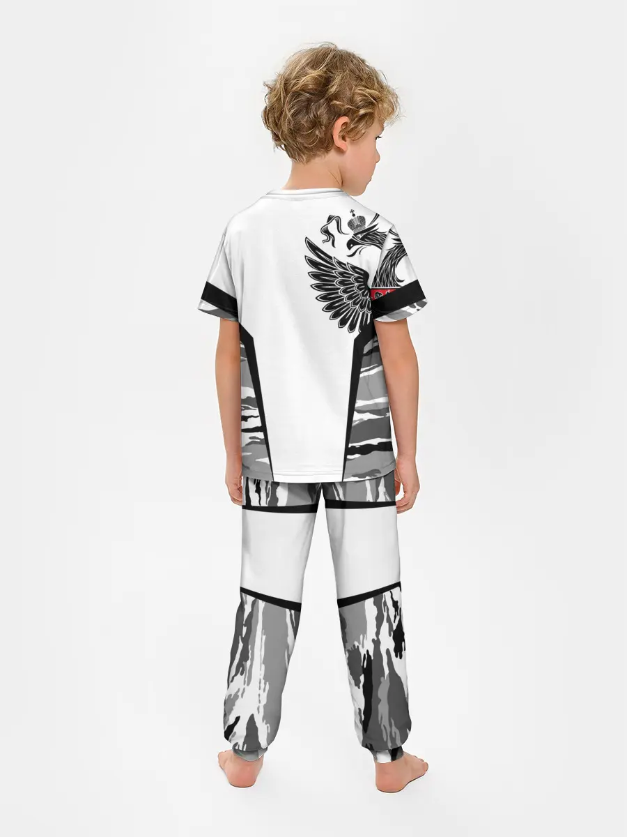 Детская пижама с брюками / Камуфляж Россия