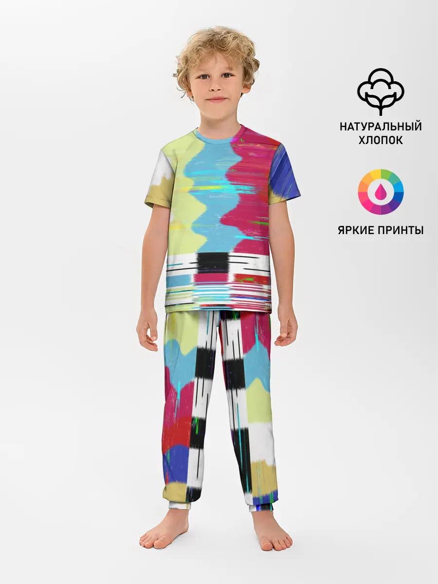 Детская пижама с брюками / TV glitch