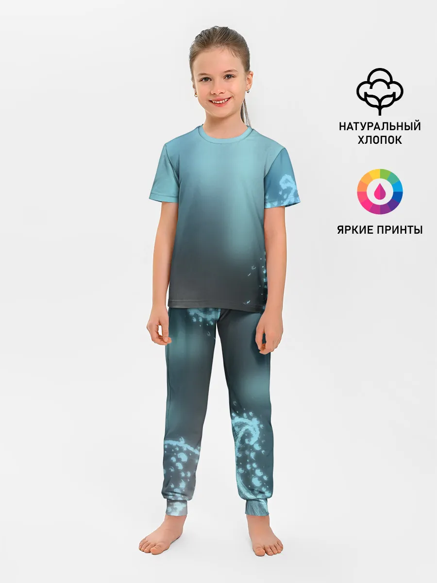 Детская пижама с брюками / Водяные свечения