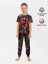 Детская пижама с брюками / ИТАЧИ УЧИХА ИЕРОГЛИФЫ гранж
