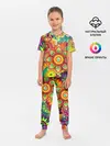 Детская пижама с брюками / Психоделия | Яркая