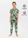 Детская пижама с брюками / Тропический паттерн