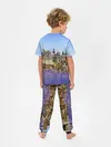 Детская пижама с брюками / Корабль и замок в манкрафт.