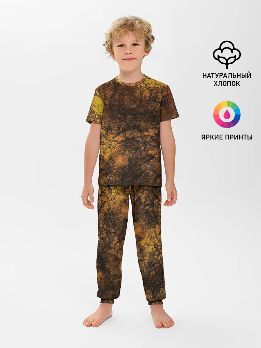Детская пижама с брюками / Абстрактный узор текстура
