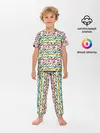 Детская пижама с брюками / Музыкальные Ноты