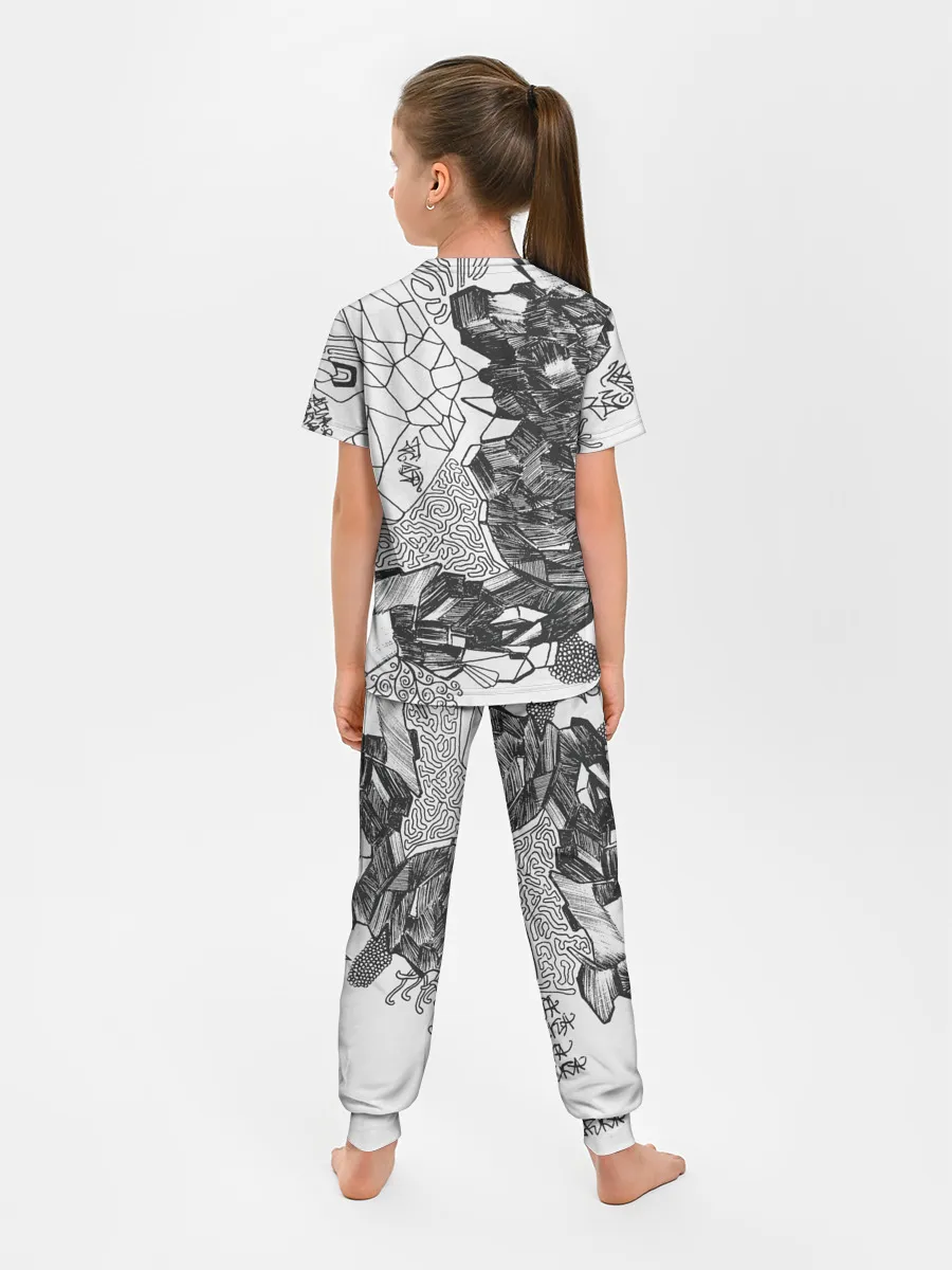 Детская пижама с брюками / Структурная мозайка
