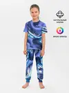 Детская пижама с брюками / Абстрактные волны