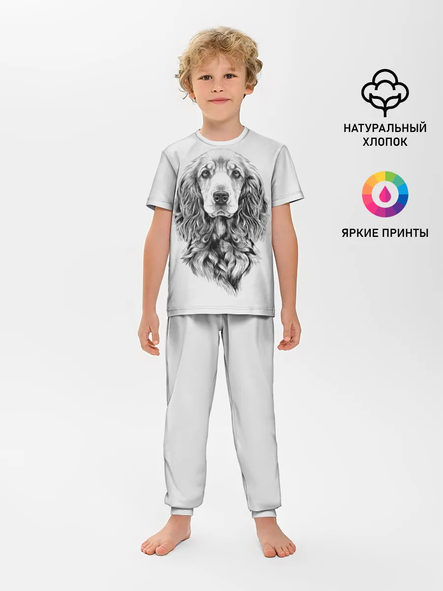 Детская пижама с брюками / Кокер спаниель