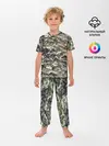Детская пижама с брюками / Камуфляж для рыбака