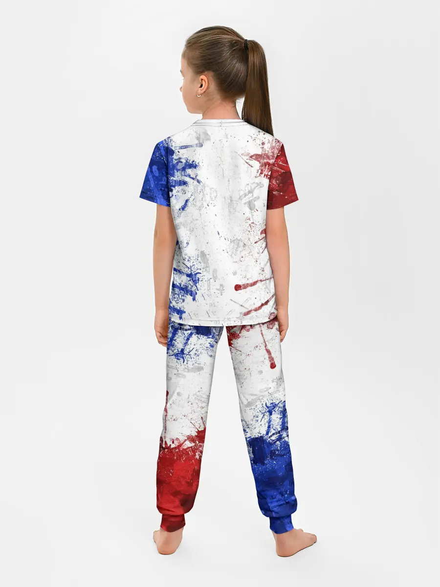 Детская пижама с брюками / BLUE WHITE & RED