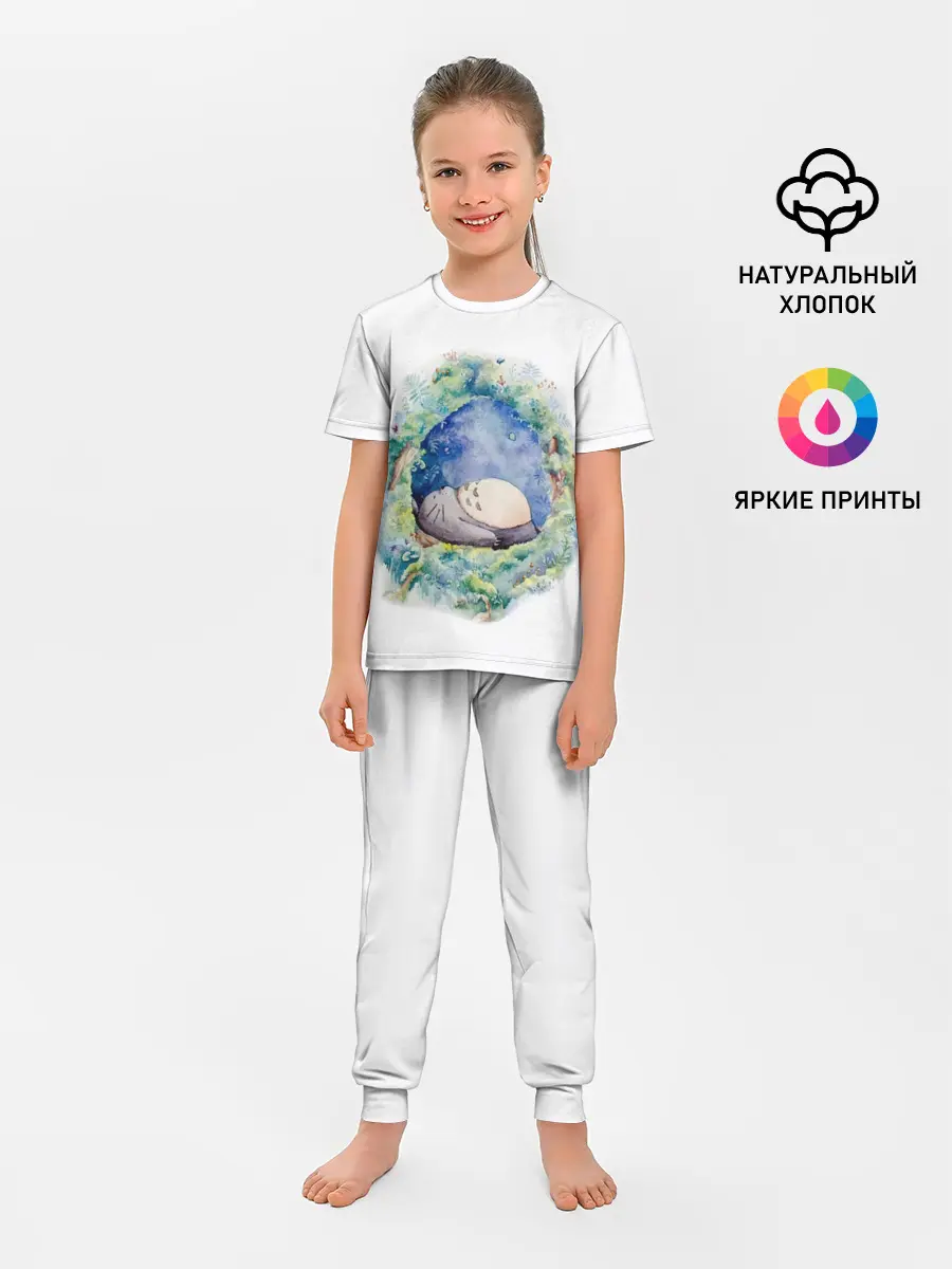 Детская пижама с брюками / Тоторо спит