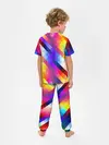 Детская пижама с брюками / Пиксельная радуга