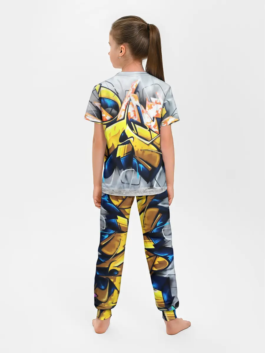 Детская пижама с брюками / Street art