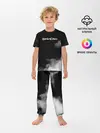 Детская пижама с брюками / Логотип Черного Клевера в дымке