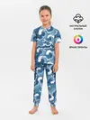 Детская пижама с брюками / Морские волны