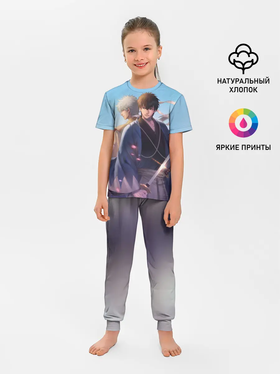 Детская пижама с брюками / Воин Гинтоки