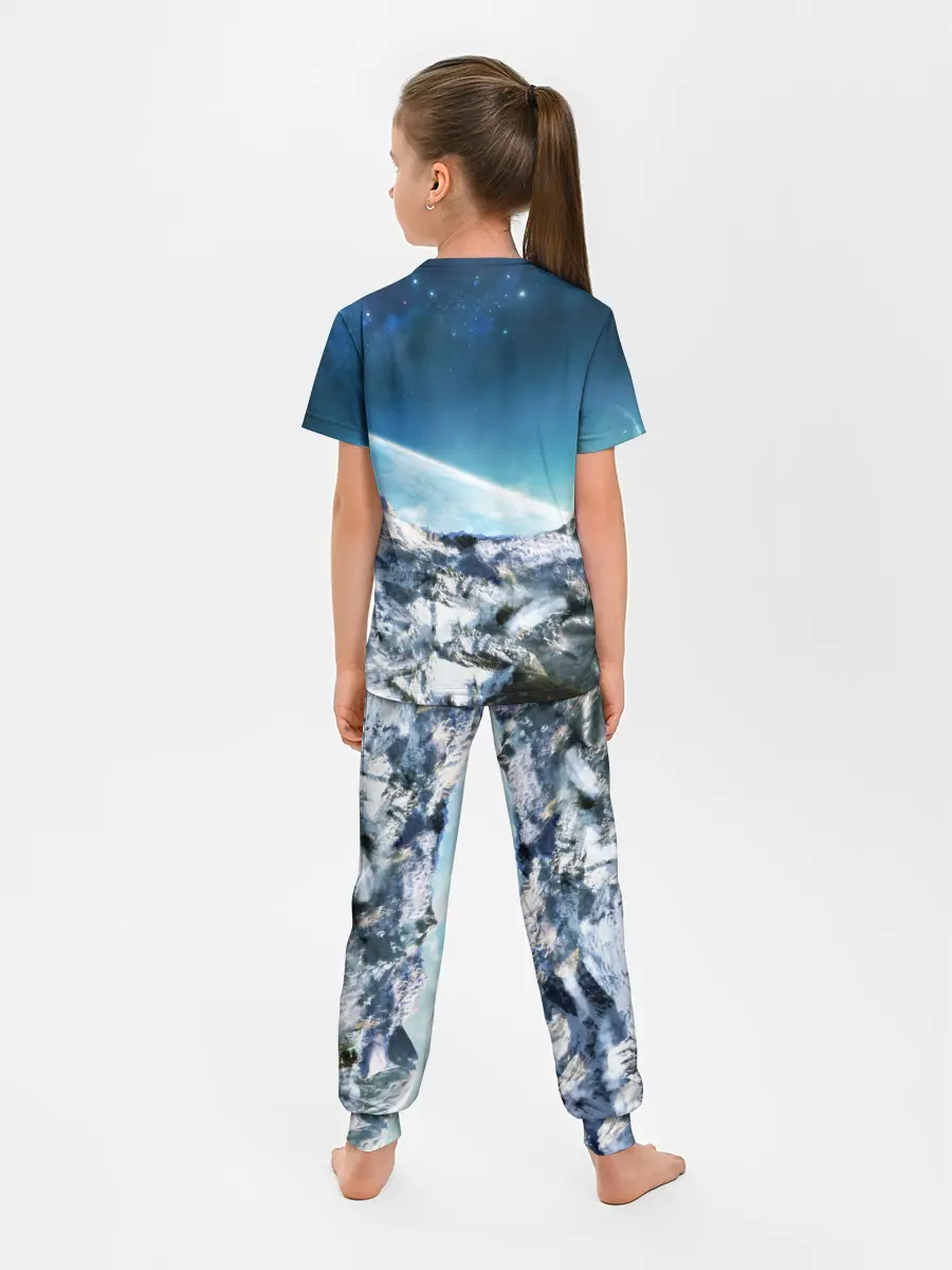 Детская пижама с брюками / Космос