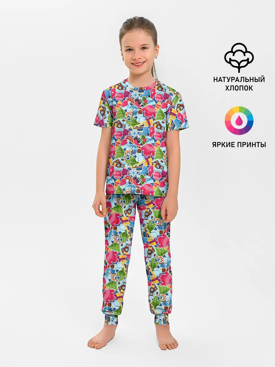 Детская пижама с брюками / С Рождеством и Новым Годом!