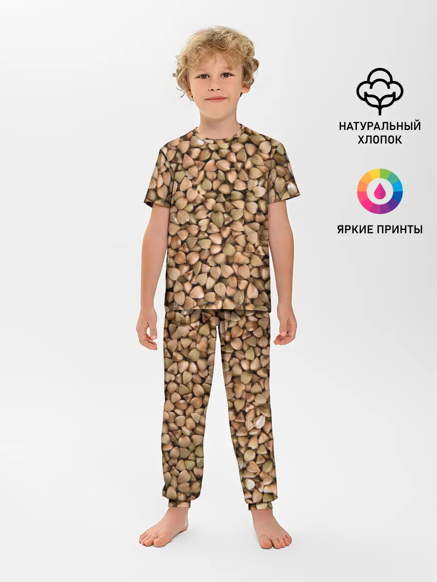 Детская пижама с брюками / Гречка Греча