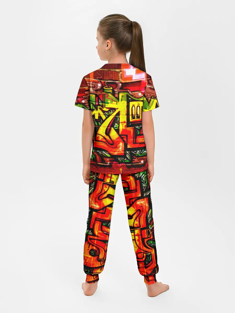 Детская пижама с брюками / Граффити