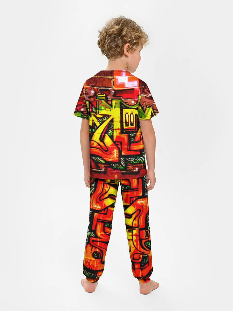 Детская пижама с брюками / Граффити