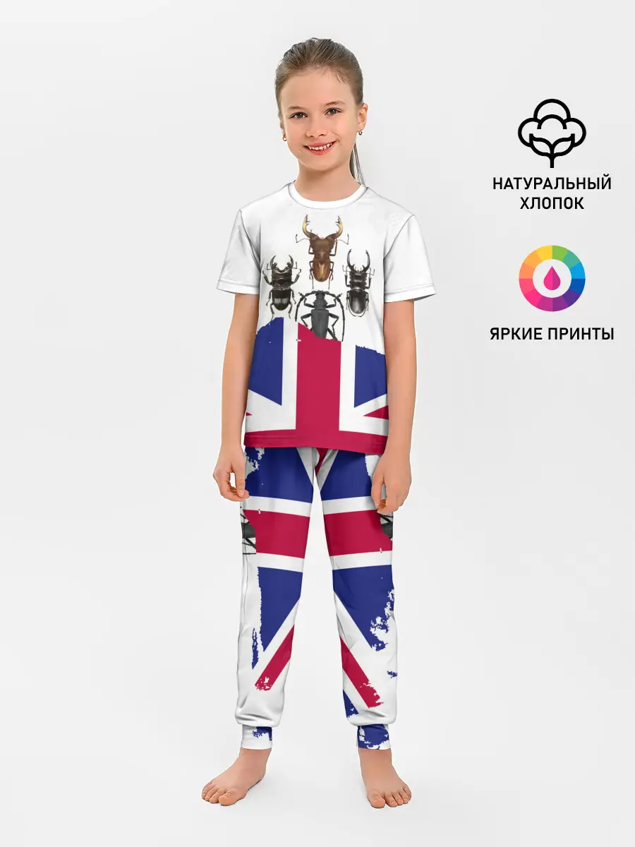 Детская пижама с брюками / Жуки