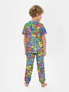 Детская пижама с брюками / Разноцветные бабочки