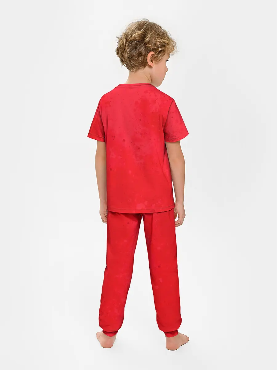 Детская пижама с брюками / зеленый Кайман