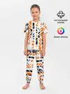 Детская пижама с брюками / абстракция маршрут