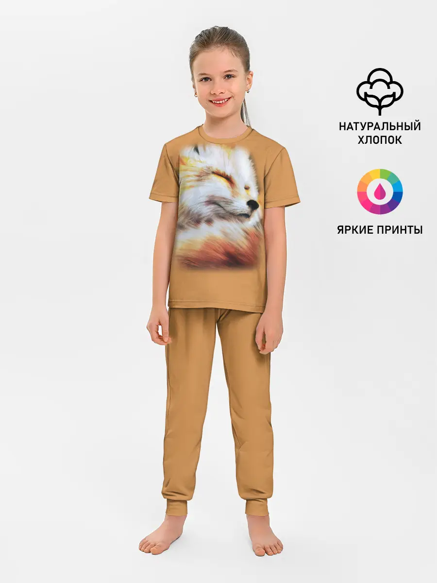 Детская пижама с брюками / Лисичка