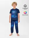 Детская пижама с брюками / Медуза на синем