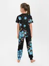 Детская пижама с брюками / Букет голубых цветов