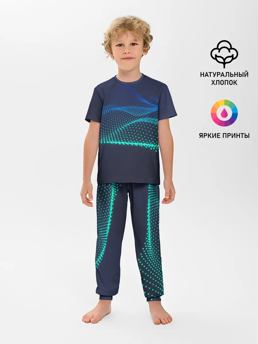 Детская пижама с брюками / Абстракция