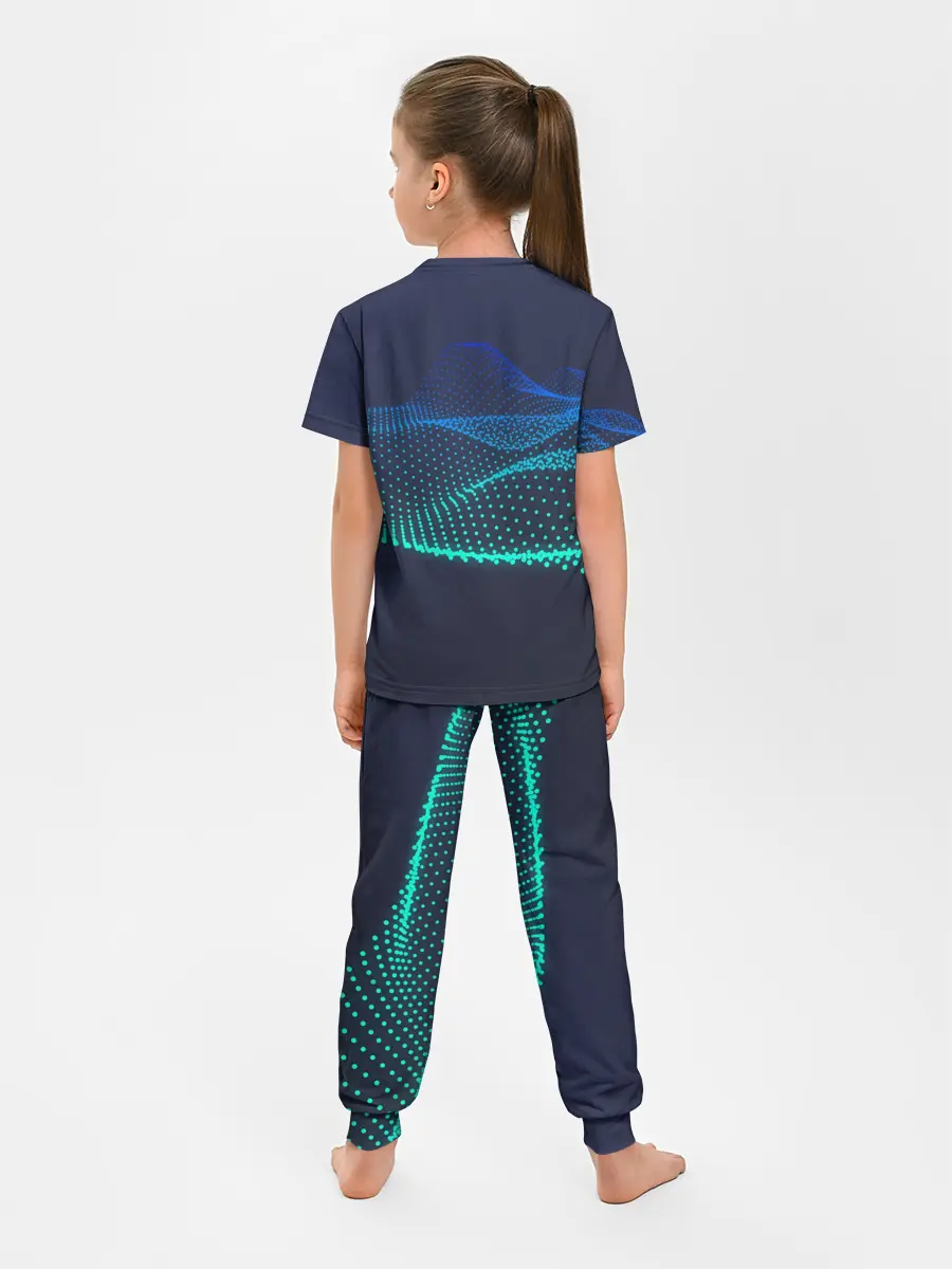 Детская пижама с брюками / Абстракция