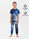 Детская пижама с брюками / Сердитый кот в космосе