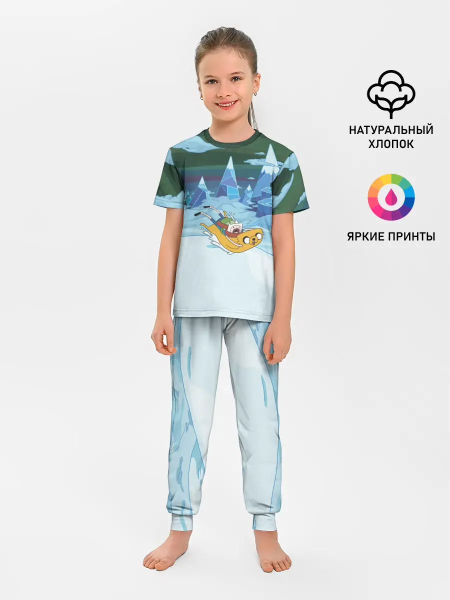 Детская пижама с брюками / Finn on Jake