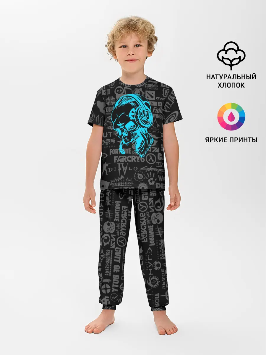 Детская пижама с брюками / Геймер | Все Игры