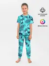 Детская пижама с брюками / ТРОПИЧЕСКИЕ ПАЛЬМЫ.