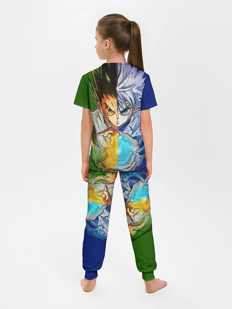 Детская пижама с брюками / Киллуа золдик и Гон хантер