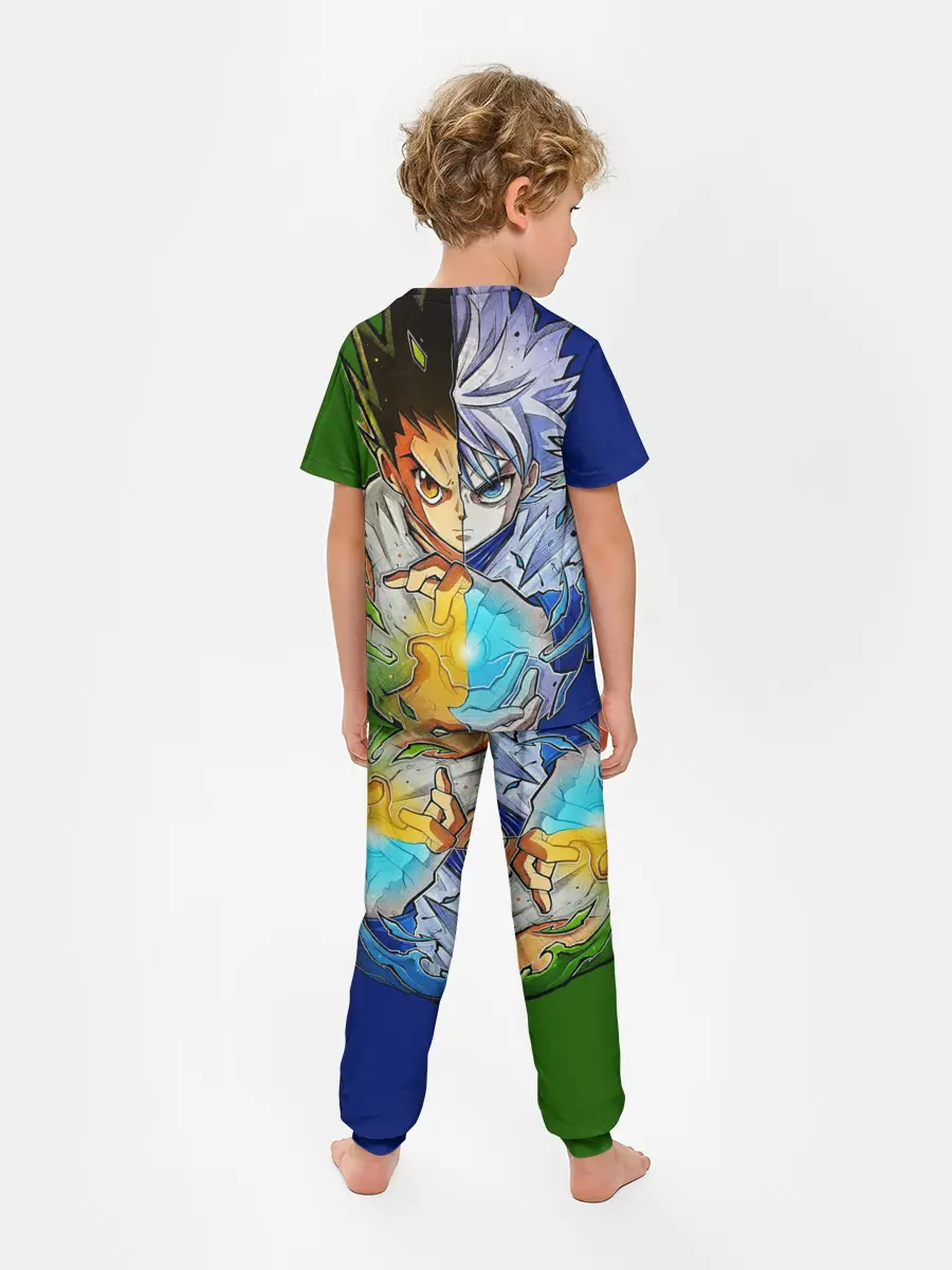 Детская пижама с брюками / Киллуа золдик и Гон хантер