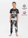 Детская пижама с брюками / FC Barcelona sport geometry