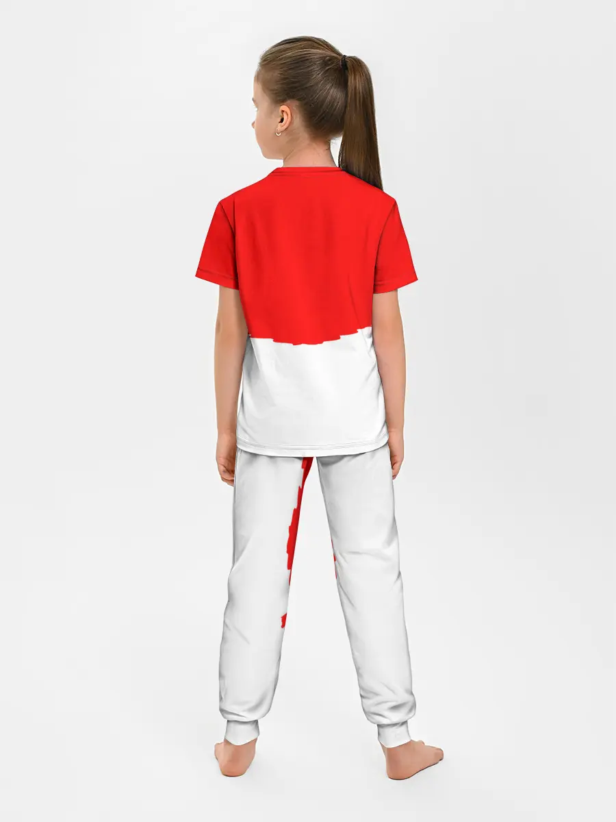 Детская пижама с брюками / многоголовый v love