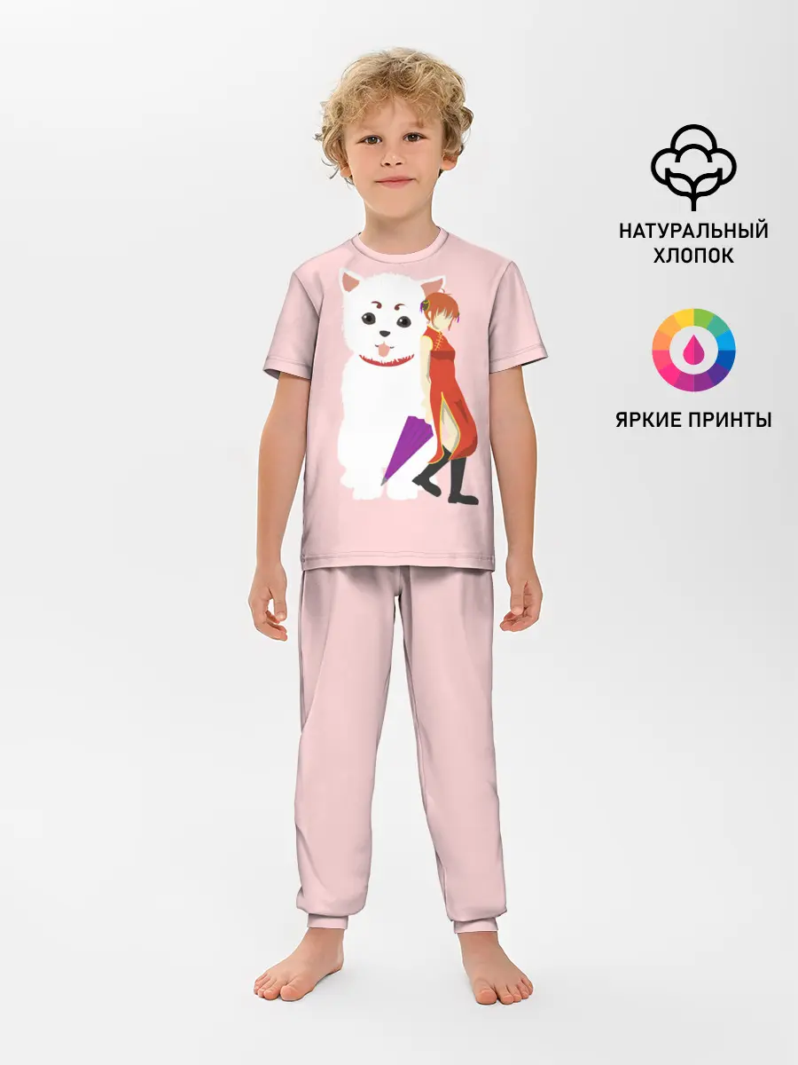 Детская пижама с брюками / Кот Гинтама