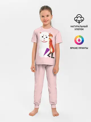 Детская пижама с брюками / Кот Гинтама