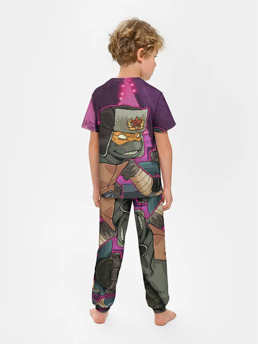Детская пижама с брюками / ЧЕРЕПАШКА В УШАНКЕ НИНДЗЯ